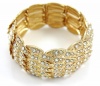 Alfani Bracelet, Gold-Tone Cascade Pave Stretch Bracelet