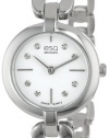 ESQ Movado Women's 07101442 Corbel Stainless Steel Case and Bracelet White Dial  Diamond Accents Watch