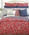 Ralph Lauren Villa Martine Floral Red Multi Duvet Cover, Twin