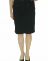 Ralph Lauren Women's Cotton/Polyester Blue/Black Zip Pocket Twill Skirt