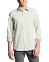 Calvin Klein Sportswear Men's Long Sleeve Mini Check Poplin Woven Shirt