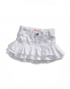 GUESS Kids Girls Baby Girl Denim Skirt (12-24m), WHITE (24M)