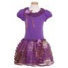 Bonnie Jean Purple Crinoline Ruffle Fall Dress Baby Girls 24M