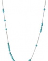 Kenneth Cole New York Semiprecious Bead Item Turquoise Semiprecious Bead Long Necklace, 44