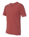 Alternative AA2055 Mens Short-Sleeve Henley T-shirt