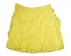 INC International Concepts Women's Bright Yellow Ruffle Snap Dragon Skirt