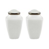 Lenox 830409 Solitaire White Square Salt and Pepper Shakers