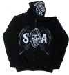 Sons Of Anarchy Chapters Cities Reaper SOA Official Licensed Adult Zip UP Hoodie