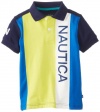 Nautica Boys 2-7 Pieced Short Sleeve Polo, Citrine, Medium