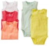 Carter's Baby Girls 5-pack Bodysuit Set (9 Months, Lace Trim)