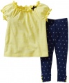 Carter's Baby Girls' 2 Piece Striped Pants Set (Baby) - Yellow - 24 Months