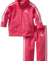 adidas Baby-Girls Infant ITG Iconic Tricot Set, Bright Pink, 3 Months
