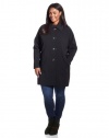 London Fog Women's Plus-Size Clip Coat