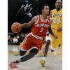 NBA Milwaukee Bucks Brandon Jennings Drives Passed Kobe Bryant Signed Photograph, 8x10-Inch