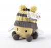 Baby Aspen Critter Couture Knit Bee Plush Toy and Knit Cap for Baby