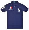 Polo Ralph Lauren Men Custom Fit Mesh Polo T-shirt- FRANCE