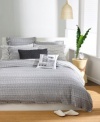 Bar III Bedding Textured Stripe Standard Pillow Sham