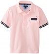 Tommy Hilfiger Boys 2-7 Short Sleeve Donaver Polo, Cotton Candy, 5