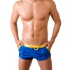 Mens Pocket Contrast Boxer Mid Cut Swimsuit By Gary Majdell Sport.