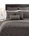 Hotel Collection Gridwork Quilted Graphite King Sham