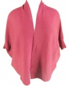 Eileen Fisher Petite Oval Cardigan with Dolman Elbow Sleeves in Crimson (PL)