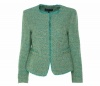 Jones New York Women's Tweed Jacket Ocean Turquoise Multi 4