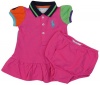 Ralph Lauren Infant Girls Mesh Big Pony Logo Polo Dress - 9M - Pink/Green/Orange...
