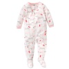 Carter's Girls Microfleece Footed Blanket Sleeper Pajamas-Pink Puppies-18 Months