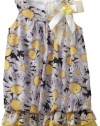 Bonnie Jean Girls 2-6X Daisy Bubble Dress, Yellow, 4T