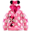 Disney Deluxe Pink Minnie Mouse Ear Hoodie Sweathshirt Costume for Girls Babies Toddlers (M 7-8 Medium)