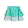 Tangerine Tree Little Girls Organic Aqua Size 5 Stripe Layered Skirt