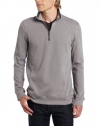 Calvin Klein Sportswear Men's Long Sleeve 1/4 Zip Rib Shirt,Polished Pewter,XX-Large