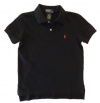 Polo Ralph Lauren Toddler Boys Classic Mesh Polo Shirt (5, Black)