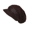 CTM® Womens Slouchy Beanie Beret in Chunky Knit