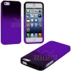 myLife (TM) Purple + Black Two Tone Series (2 Piece Snap On) Hardshell Plates Case for the iPhone 5/5S (5G) 5th Generation Touch Phone (Clip Fitted Front and Back Solid Cover Case + Rubberized Tough Armor Skin + Lifetime Warranty + Sealed Inside myLife Au