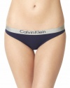 Calvin Klein Womens Metallic Chrome Cotton Bikini Panty