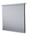 Redi Shade Z14C2301400 Simple Fit Made to Width Custom Cordless Honeycomb Cellular Shades, 23-Inch by 72-Inch,Snow Blackout