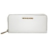 Michael Kors Jet Set Continental Saffiano Wallet in Optic White