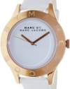 Marc Jacobs Blade White Dial White Leather Unisex Watch MBM1201