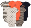 Carter's Baby Boys 5-pack Short Sleeve Bodysuit Set (Preemie-24M) (18 Months, Grey)