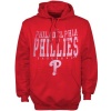 MLB Majestic Philadelphia Phillies Double Play Hoodie - Red (Large)