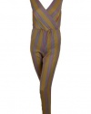 Rachel Roy Womens Striped Sleeveless Jumpsuit