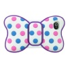 Lovely 3d Butterfly Bowknot Back Soft Silicone Blue and Pink Dot Purple Frame Case Cover for Iphone 4 4g 4s