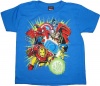 Marvel Boys 2-7 Team Green T-Shirt, Royal Blue, 4