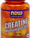 Now Foods Creatine Monohydrate  750mg Capsules, 120-Count