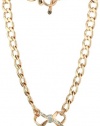 Juicy Couture Spring Icons Collection Pave Bow Starter Rose Gold Necklace
