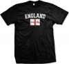 England Flag International Soccer T-shirt, English Soccer Mens T-shirt