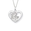 Sterling Silver Snow White Pendant - Officially Licensed Disney Princess Jewelry