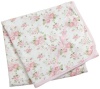Little Me Cabbage Rose Tag along Blanket, White Floral, One Size