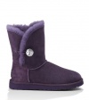 New UGG® Australia Bailey Button Bling Purple Velvet 10 Womens Boots